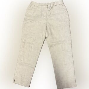 J Crew Light Beige Linen Trousers | Sz 10T
